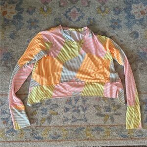 Free People Multicolor Striped Crop Top